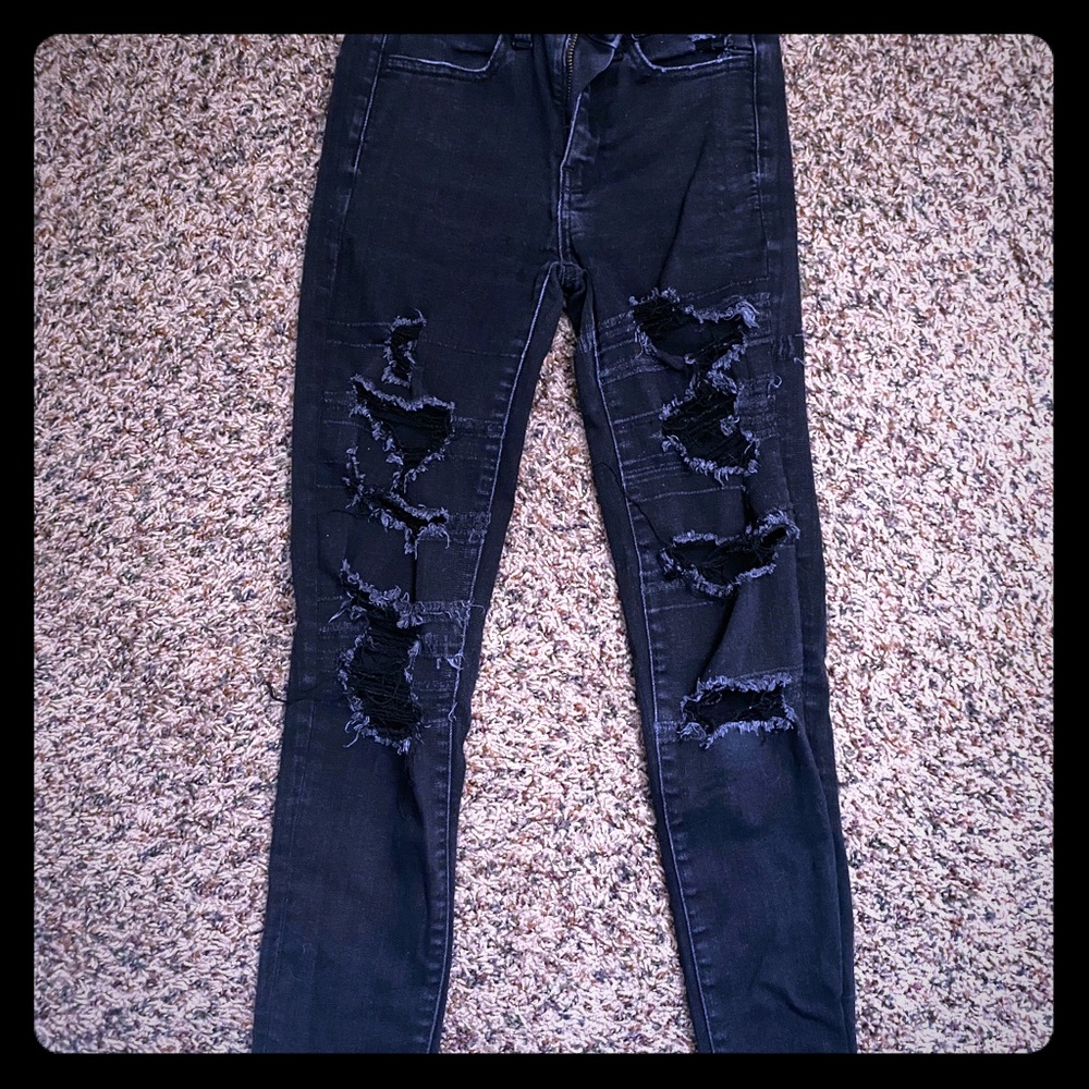 American Eagle ripped jeans